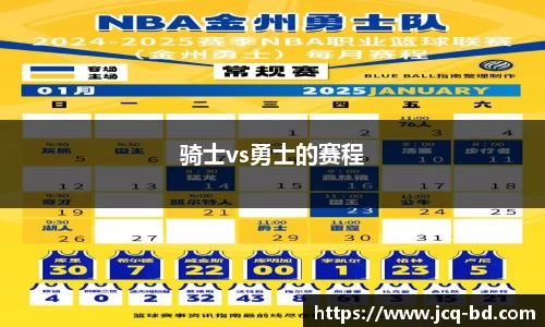 骑士vs勇士的赛程